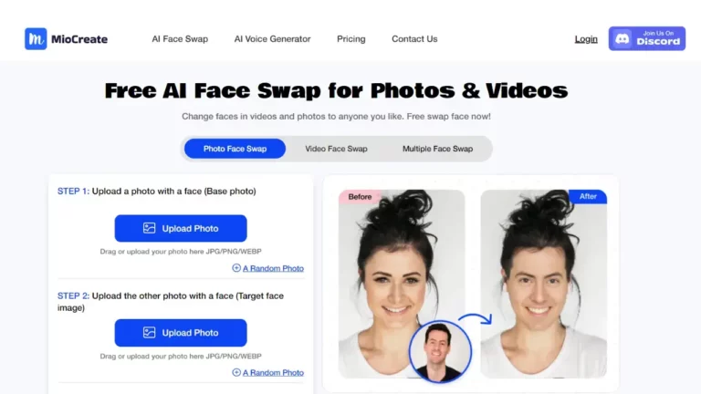 Miocreate AI Face Swap