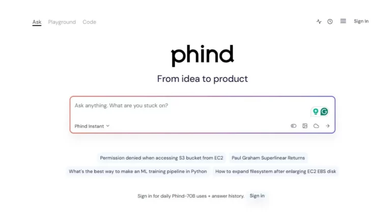 Phind AI